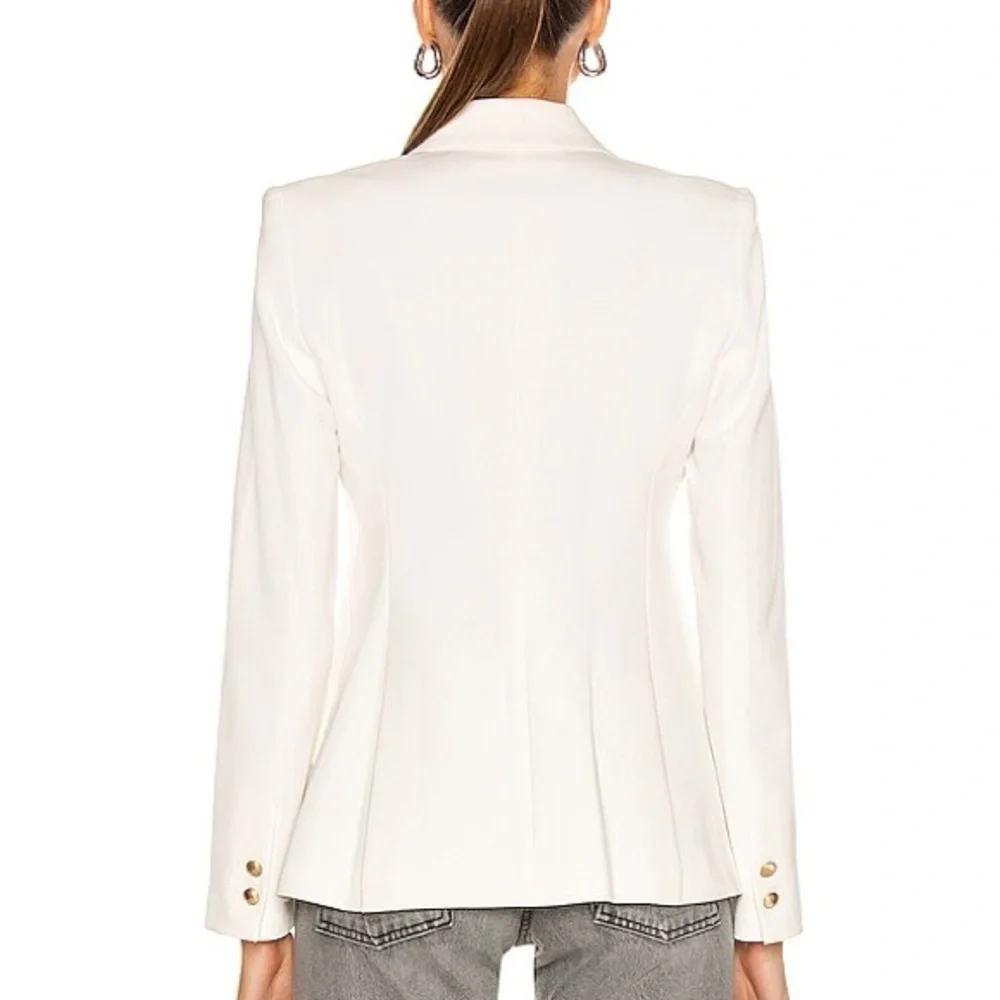 L’AGENCE Chamberlain Classic Tailored Blazer in Ivory Sz 4
